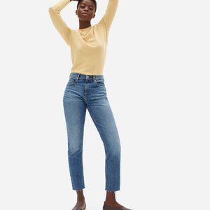 Everlane The Japanese Denim Cheeky Jean 33 Regular / Classic Blue Raw Hem